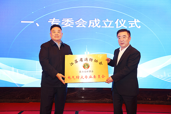 江苏省消防协会电气防火专业委员会成立暨工作会议在南京召开